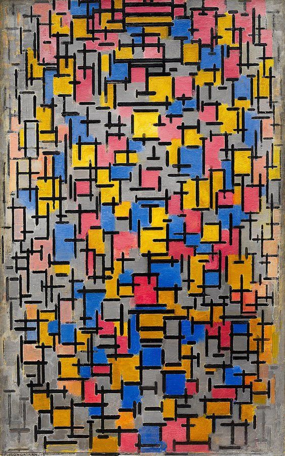 Piet Mondrian: Kompozíció, 1916 / New York, Solomon R. Guggenheim Museum
