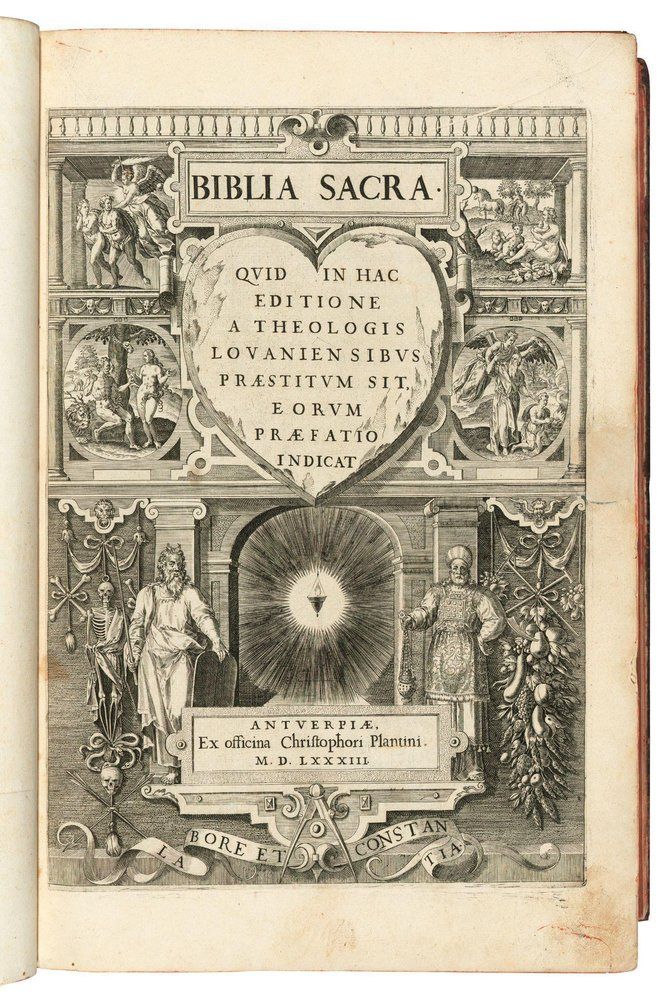 Latin nyelvű Biblia címlapja